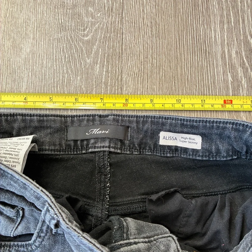 MAVI Alissa high rise super skinny jeans washed faded black 2016 vibes